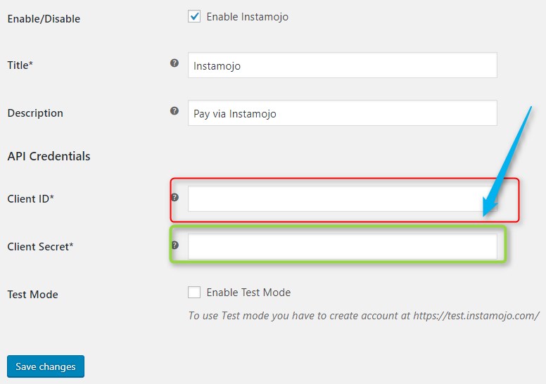 how find client id and client secret from instamojo